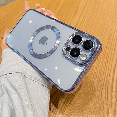 Magnetic Case เคสแม่เหล็ก พร้อมฟิล์มเลนส์กล้อง for iPhone 11 / 11 pro / 11 pro max / 12 / 12mini / 12 pro / 12 pro max / 13 / 13mini / 13 pro / 13 pro max