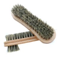 DOOGALKAI 1 Pcs Horse hair shoe brush full horse hair  Double head oil polish tool  Scrub suede fur  Clear leather shoes ash Shoe Care