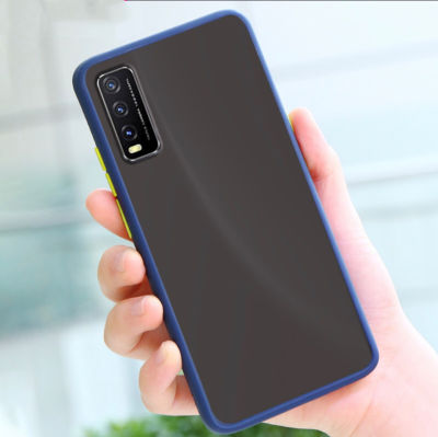 ส่งจากกรุงเทพ เก็บเงินปลายทาง ส่งทั่วไทย เคสกันกระแทก ปุ่มสีผิวด้าน Case Vivo Y20S ขอบนิ่มหลังแข็ง เคสโทรศัพท์ VIVO Y20S สินค้าของแท้ 100% สินค้าพร้อมจัดส่ง