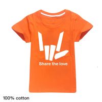 Share The เสื้อยืด Love สำหรับชายเสื้อแขนสั้นสำหรับเด็กหญิงเสื้อหุ้น Love ผ้าฝ้ายฤดูร้อนเสื้อลำลองชายและเสื้อยืดสำหรับเด็กผู้หญิงเด็กเสื้อผ้าเด็กหญิงฤดูร้อน Casual Tees