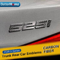 BetterHumz คาร์บอนไฟเบอร์สติกเกอร์รถอุปกรณ์เสริมภายนอก Trunk ด้านหลัง Emissions Badge Emblem รถจัดแต่งทรงผมสำหรับ BMW F10 F11 F07