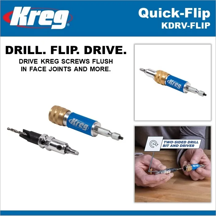 Kreg Quick Flip, Drill and Square Driver Bit KDRVFLIP Lazada PH