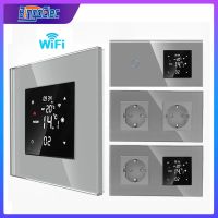 WiFi Smart Temperature Controller with Light Switch Wall Socket WiFi Thermostat Water/Electric Floor Gas Boiler Thermoregulator