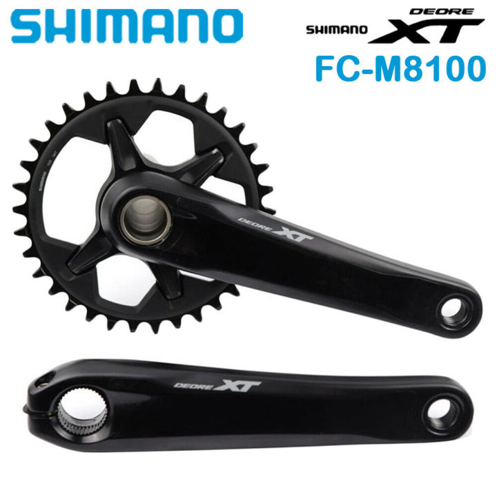 Shimano XT M8100 M8120 Crankset 1x12 Speed 2x12 Speed MTB 165mm