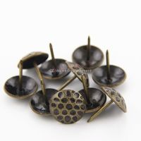 50Pcs Retro Honeycomb-Shaped Jewelry Boxes/Sofa/Drum Nails/Decorative Nails Red/Bronze Thumbtack/Upholstery Nails 19x23mm Clips Pins Tacks