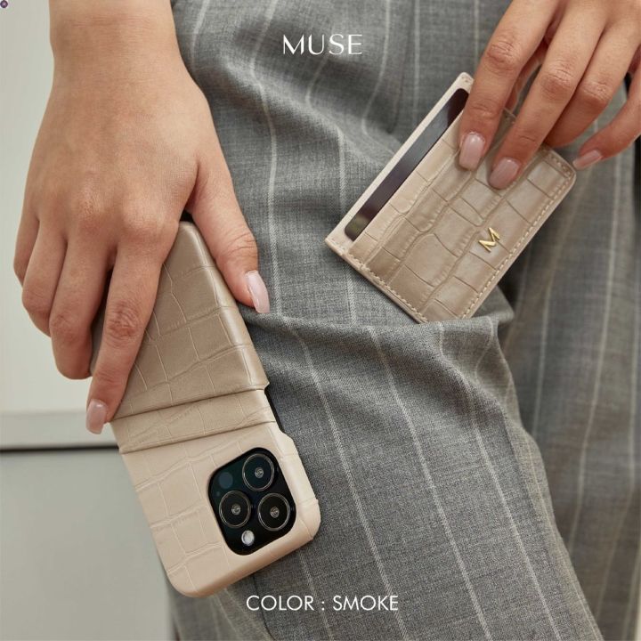 ลด-50-พร้อมส่ง-ใส่โค้ด-museapr1-ลดเพิ่ม-65-muse-3tone-slim-card-holder-ที่ใส่บัตร-ขายดี