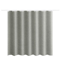 200X200cm Imitation Linen Shower Curtain Partition Curtain Thickening Curtain Bathroom Curtain (Large Buckle)