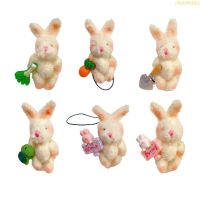 blg Hold Things Rabbit Toy Pendant Keychain for Valentines Day Decor Craft Supplies 【JULY】