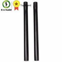 nm-2pcs 45cm Plastic Black Vacuum Extension Wand Tube Wet Dry Vacuum Cleaner Floor Accessory Tool