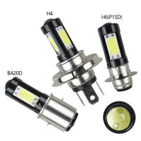 LED ไฟหน้ารถจักรยานยนต์ H4 BA20D P15D-H6สีขาวไฟต่ำสูงไฟหน้าโคมไฟหลอดไฟ12โวลต์ไฟตัดหมอกสำหรับ Moto สกูตเตอร์รถสามล้อ