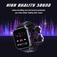 T22 2023 Smart Watch TWS Earbuds 2 In 1 HIFI Stereo Wireless Headset Music Play Combo Bluetooth Phone Call Men Sports Smartwatch