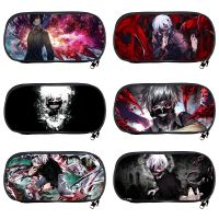 Anime Tokyo Ghoul Pencil Box Kaneki Ken Cosmetic Cases Woman Makeup Bags Teenage Girls Boys Pen Bag Student School Supplies