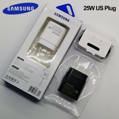 Samsung Charger 25W US Super Fast Charging power adapter for Galaxy S23 S22 S21 S20 note 20 Ultra 10 Plus Z Flip Fold 4 3 2 A73