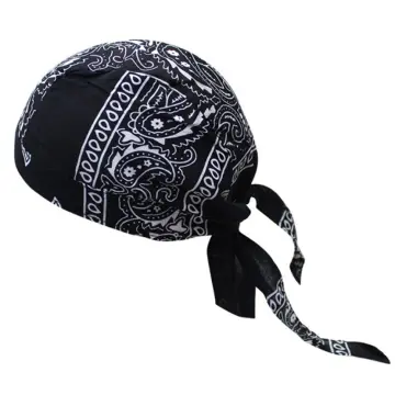 Cotton Cycling Pirate Bandana Men Women Headwraps Bike Headband Headcloth  Sweat Wicking Beanie Hip-hop Turban