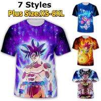 อนิเมะดราก้อนบอลฤดูร้อนสำหรับผู้ชายผู้หญิง,XS-8XL แขนสั้น Goku 3มิติเสื้อยืดพิมพ์ภาพสำหรับผู้ใหญ่และ3D