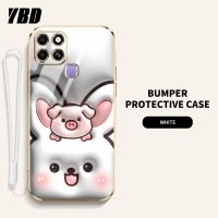 YBD เคสภาพ3Dใหม่สำหรับ OPPO A73 2020 F17 A93 2020 Reno 4F F17 Pro เคสนิ่มลายการ์ตูนคู่กรณีโทรศัพท์รูปแบบเคลื่อนไหว