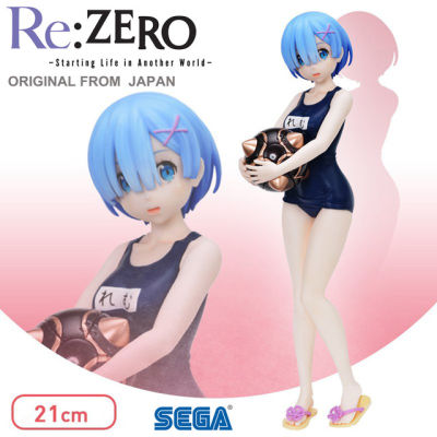 Figure ฟิกเกอร์ งานแท้ 100% Sega จาก Re Zero Starting Life in Another World รีเซทชีวิต ฝ่าวิกฤตต่างโลก Rem เรม  to You on The Summers Day ชุดว่ายน้ำ Ver Original from Japan Anime อนิเมะ การ์ตูน มังงะ คอลเลกชัน ของขวัญ New Collection ตุ๊กตา Model โมเดล