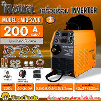 ROWEL เครื่องเชื่อมระบบอินเวอร์เตอร์ รุ่น MIG-270G เครื่องเชื่อม CO2 ระบบอินเวอร์เตอรืเทคโนโลยี IGBT  (ไม่ต้องใช้แก๊ส) เครื่องเชื่อม อุปกรณ์ช่าง