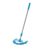 【TIMIN Home Tools】 Mop Extendable Mini Cleaning Scrubber Telescopic Duster Rotary Floor Rotatable Tile Wash Sponge Car Home Toddler Triangle