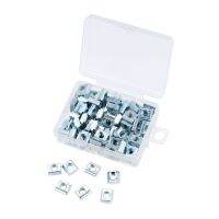 100pcs/box T sliding nut M3 M4 M5 M6 T Block Square nuts T-Track Sliding Hammer Nut for Fastener Aluminum Profile 2020