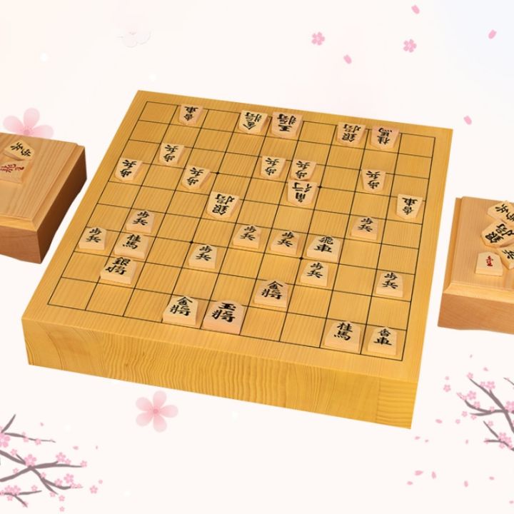 บอร์ดเกมชุดหมากรุกญี่ปุ่นยุคกลางแบบมืออาชีพเกมคู่รักเลียนแบบโชกิเกมสมุดกระดานเขียนแท็บเลอโร-ajedrez