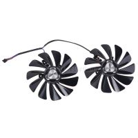 2pcsset 95mm FDC10U12S9-C RX5700 XT GPU Fan For XFX RX 5600 5700 XT RAW II Graphics Card Cooling Fan