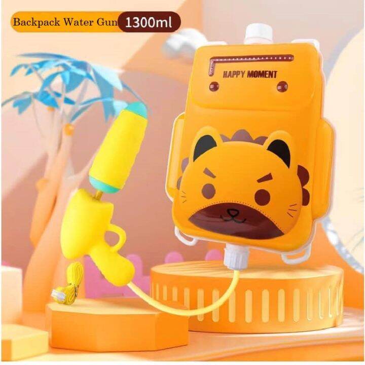 Children's Water Gun With Backpack Cartoon Cute Design Kids Outdoor