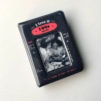Retro Black 3 Inch Polaroid Photo Album Star Chasing Girl Idol Album Small Card Storage Book Kpop Photocard Binder Photo Holder  Photo Albums
