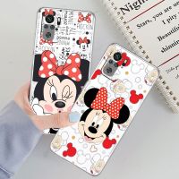 Transparent Cover Disney Mickey Minnie Cute Phone Case For Xiaomi Redmi Note 11E 11S 11 11T 10 10S 9 9T 9S 8 8T Pro Plus 5G 7