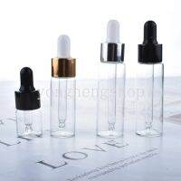 5/10/15ml Refillable Clear Glass Dropper Bottle Aromatherapy Liquid Serum Essential Oil Pipette Bottle Travel Portable Cosmetic Bottles