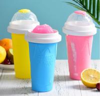 【jw】✉▫►  Maker Cup Smoothies Frozen Silicone Squeeze Cooling Milkshake Slushy Machine Bottle