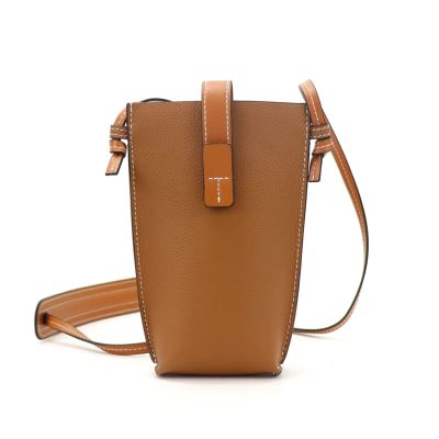 Fashion Ladies Leather Phone Crossbody Bag Small Leather Mobile Shoulder Bag for Iphone 12 pro max with Card Slot
