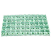50Pcs SMT SMD Electronic Component Container Storage Boxes Electronic Components Self-locking Buckle Boxes Mini Storage Kit Tool Storage Shelving