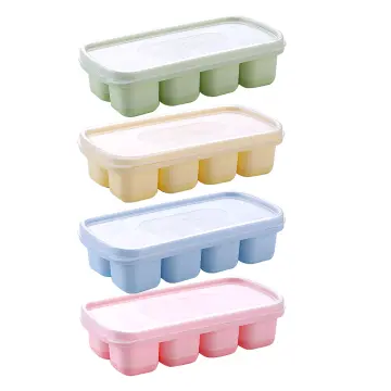 Ice Cube Trays for Freezer with Lid-37 Grid Silicone for Small Ice Cube  Molds,Easy-Release Reusable in Organizer Bins or Ice Bucket for Cocktail  bar