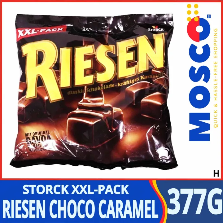 Storck Riesen Xxl Pack Dark Chocolate Caramel Chewy Candy 377g