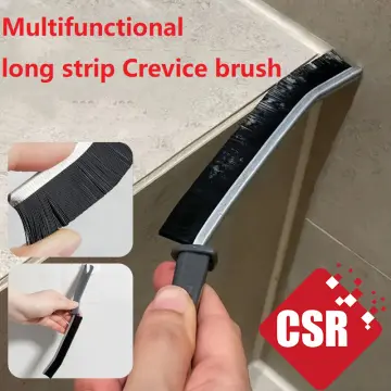  2Pcs Multifunctional Floor Seam Brush,2 in 1 Cleaning Brush for  Bathroom Gap,Hand-Held Groove Gap Cleaning Tools,for Wall Floor Tiles  Window (Blue) : Home & Kitchen