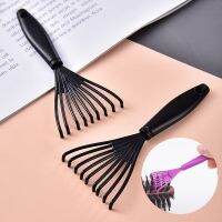 （HOT） T comb cleaning brush air bag cushion cleaner plastic curly hair claw hook