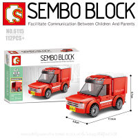 บล็อกตัวต่อรถไปรษณีย์ SEMBO BLOCK 6115 จำนวน 112 ชิ้น