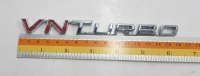 Logo Vn Turbo งานพลาสติก พร้อมกาสติด สี โครเมียม / แดง 16 cm ของรถ toyota