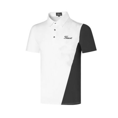 Golf clothing short-sleeved T-shirt breathable sweat-wicking elastic slim-fit casual lapel polo shirt mens summer Le Coq Honma Malbon TaylorMade1 PXG1 Master Bunny PEARLY GATES  Scotty Cameron1❈❉