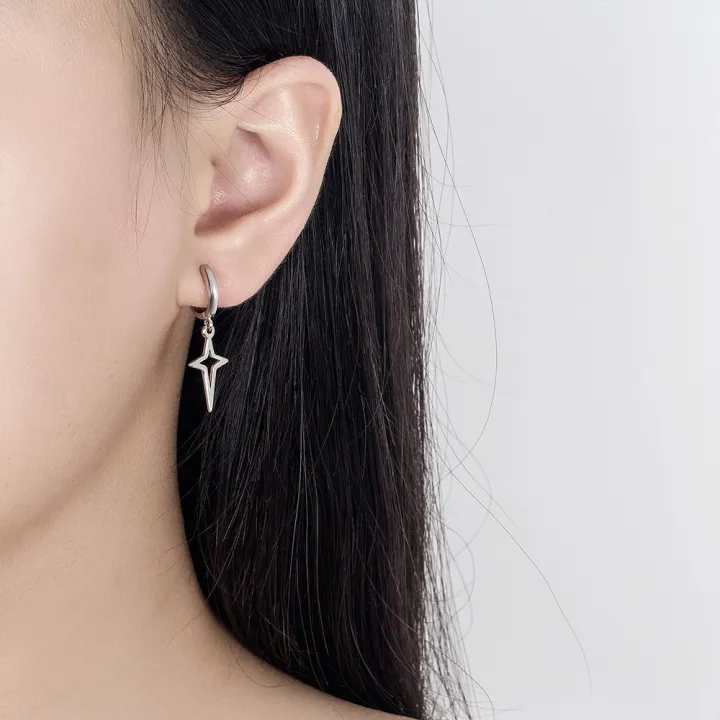 stars-earrings-womens-rock-jewelry-gothic-style-earrings-blacksilver-color-earrings-punk-rock-earrings