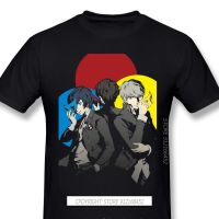 Men Shin Megami Tensei Funny Anime Black T-Shirts Persona Protagonists With Pure Cotton Tee Harajuku Daily Life