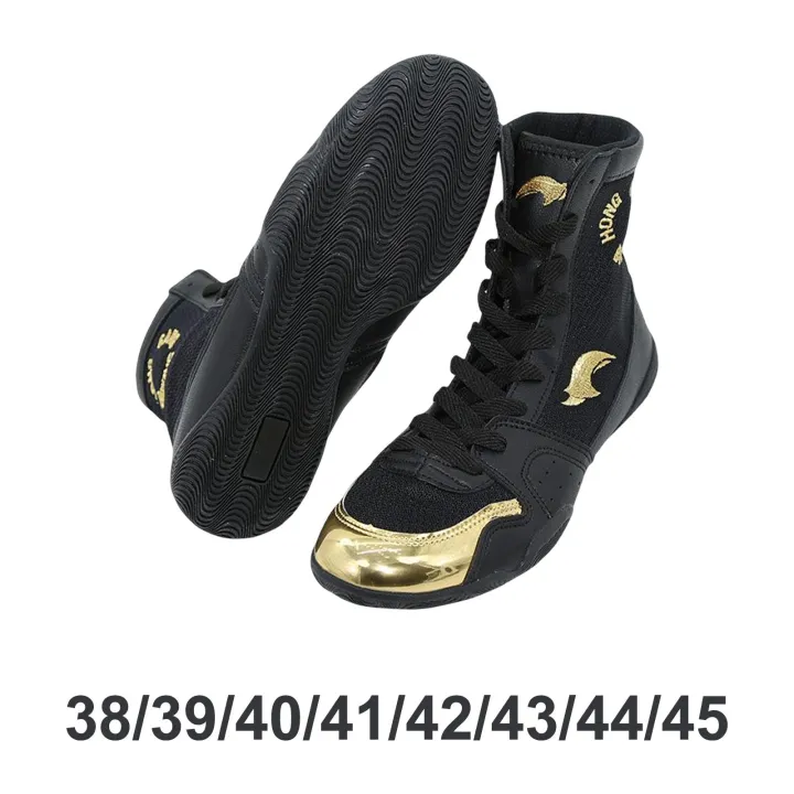 Boxing Shoes Wrestling Boots Unisex Breathable Lightweight Footwear MMA