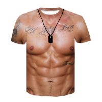 New 2021 3D Printed Strong Muscle Kids Boy Girl Unisex T Shirt Summer Casual Men Women Couple Cosplay Costume T-Shirt Tops Tees