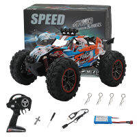 XLF X05 2.4G 1/10 4WD Brushless ความเร็วสูง50กม./ชม.Big Foot รุ่นรถรถบรรทุก Off-Road Buggy RTR LED Light【cod】