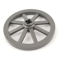 Lego part (ชิ้นส่วนเลโก้) No.4489b Wheel Wagon Large 33mm D., Hole Notched for Wheels Holder Pin