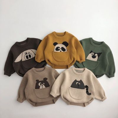 Kids Clothes Sweaters Cartoon Boys Knitwear Designer Children Pullover Outwear