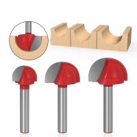 1PCS 6mm 8mm Shank เครื่องตัดมิลลิ่งคาร์ไบด์ด้านล่างกลมบิตไม้เครื่องมือ CNC Router Bit งานไม้แกะสลัก End Mill