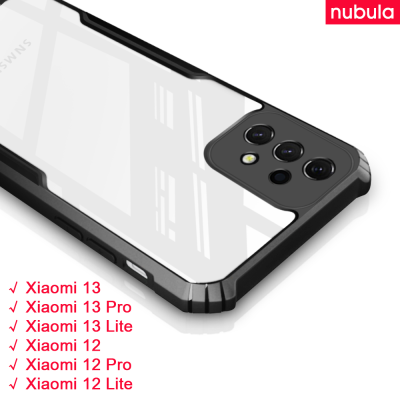 NUBULA เคส Xiaomi 13 | Xiaomi Mi 13 Pro 13 Lite ฝาหลังแบบใสเคสโทรศัพท์โปร่งใสกันกระแทก4มุมสำหรับ Xiaomi 12 Pro Mi 12 Lite