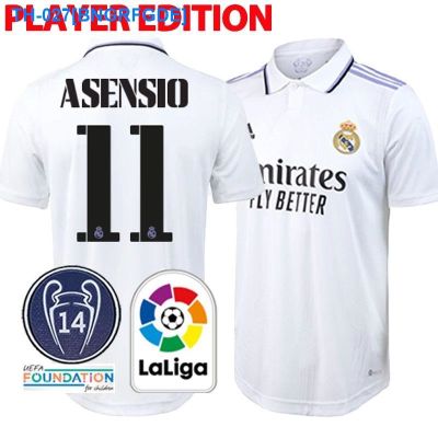 ❧♂ 2022 2023 Real Madrid Home Player Edition Football Shirt Mens Sports Short Sleeve Jersey With Patch